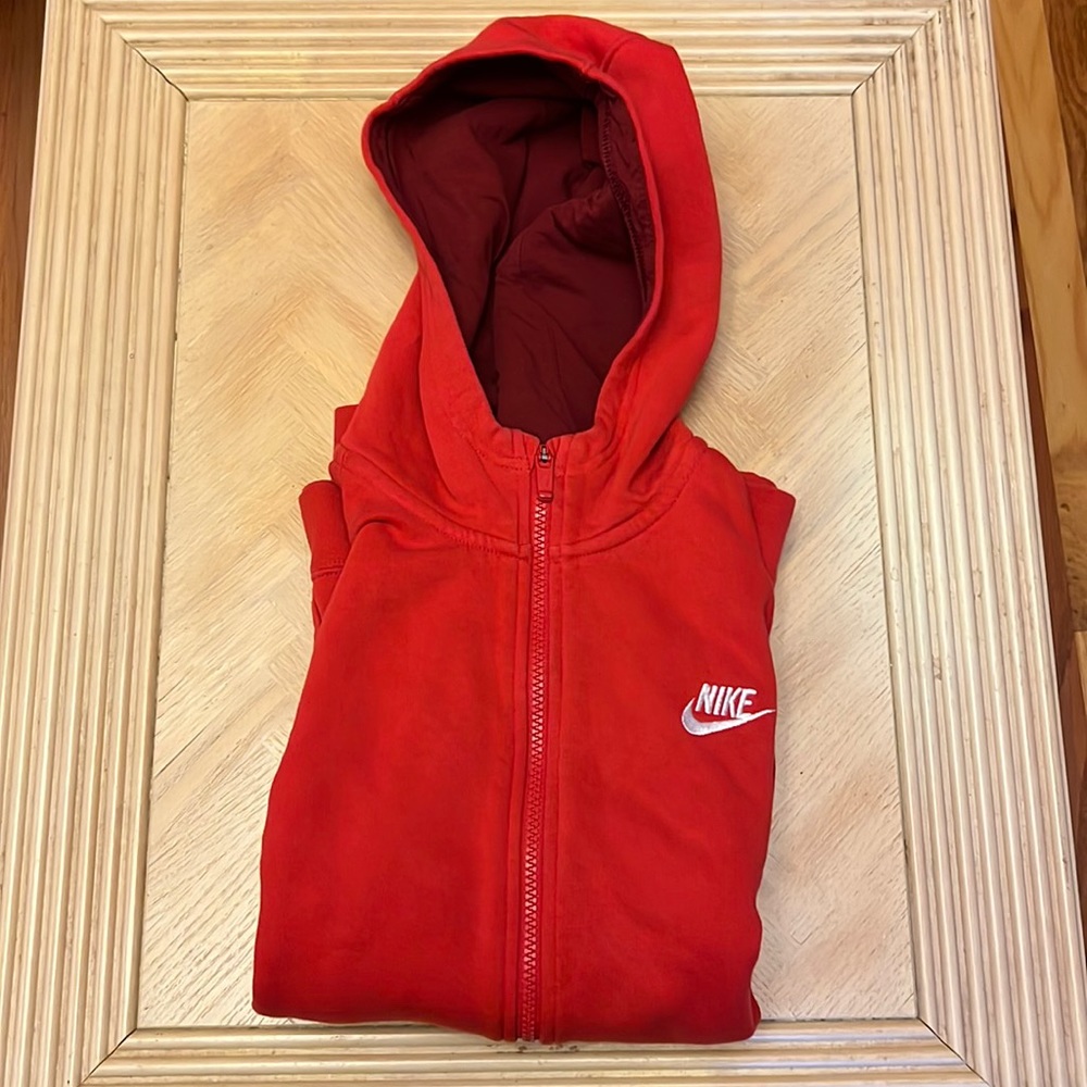 Red Nike zip up